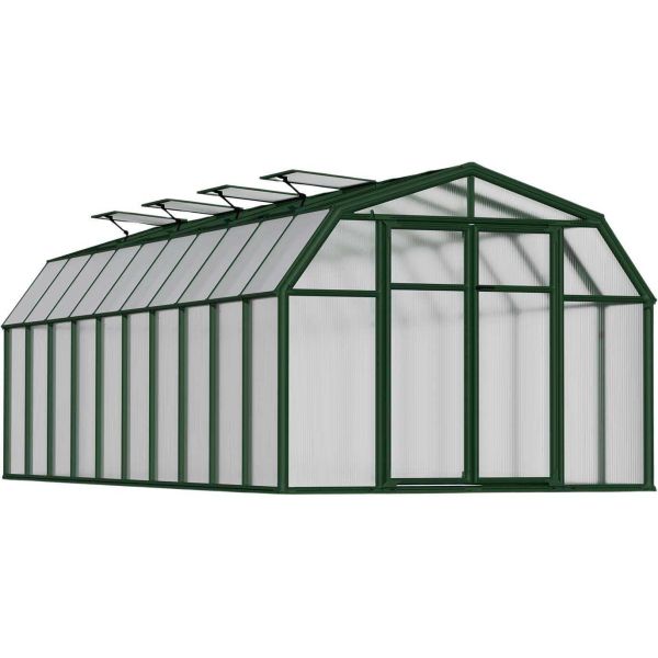 Serre de jardin en aluminium vert et polycarbonate Hobby Gardener