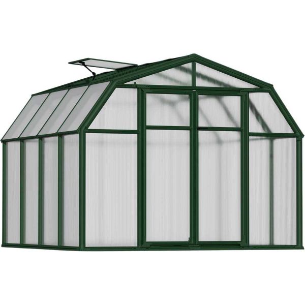 Serre de jardin en aluminium vert et polycarbonate Hobby Gardener