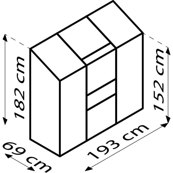 Serre de jardin en polycarbonate 4 mm et aluminium anodisé Ida - VIT-0201