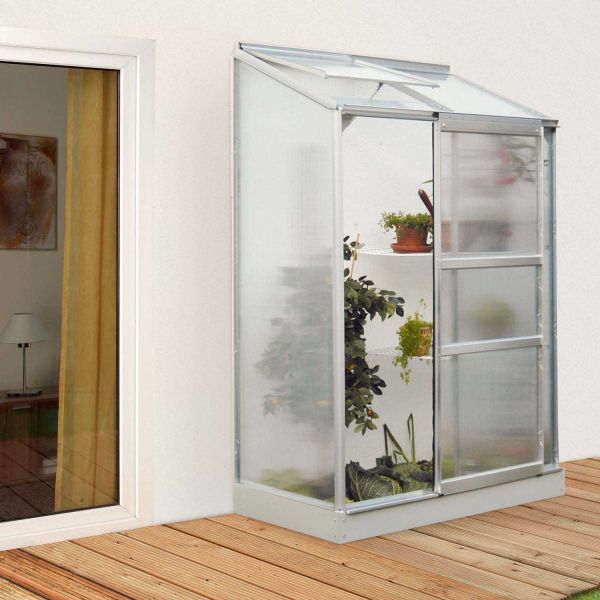 Serre de jardin en polycarbonate 4 mm et aluminium anodisé Ida - VITAVIA