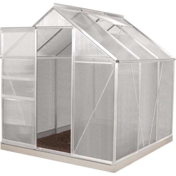 Serre de jardin en polycarbonate 4 mm et aluminium anodisé Venus - 549