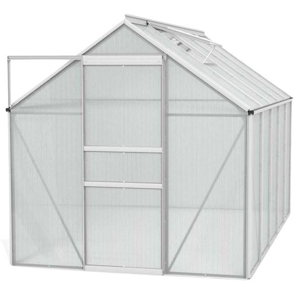 Serre de jardin en polycarbonate 4 mm et aluminium anodisé Venus