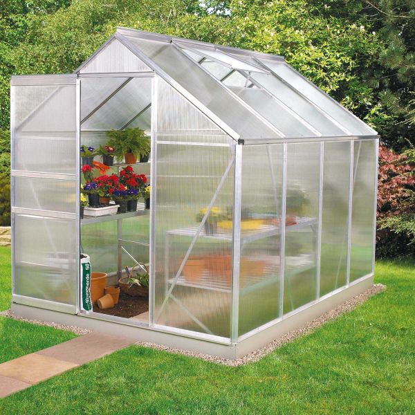 Serre de jardin en polycarbonate 4 mm et aluminium anodisé Venus - 759