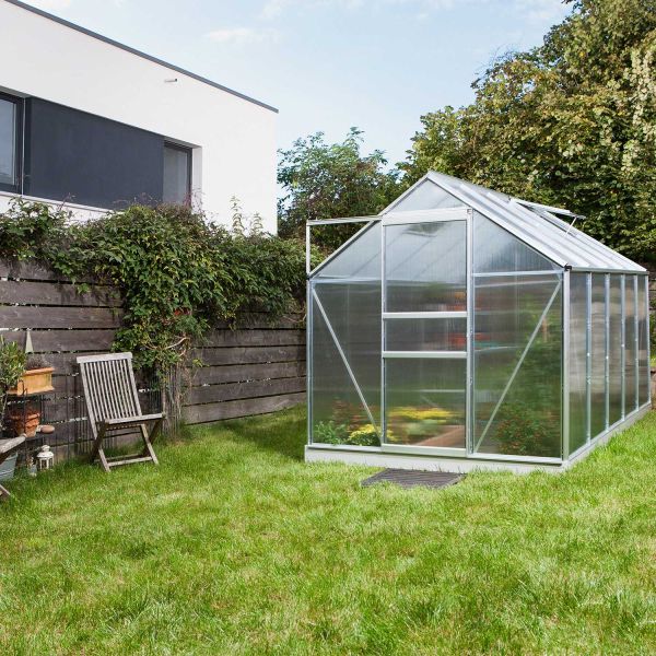 Serre de jardin en polycarbonate 4 mm et aluminium anodisé Venus - 959