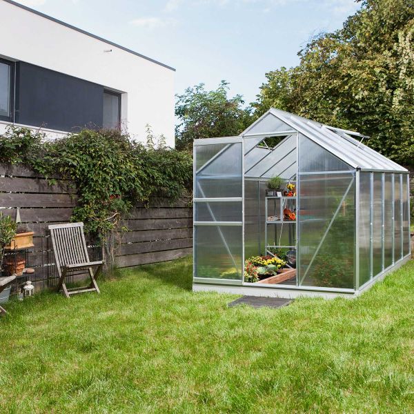 Serre de jardin en polycarbonate 6 mm et aluminium anodisé Venus - 1119