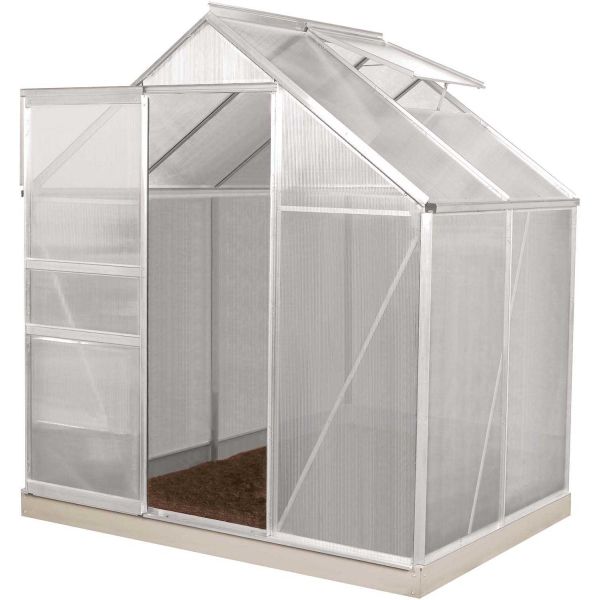 Serre de jardin en polycarbonate 4 mm et aluminium anodisé Venus - 449