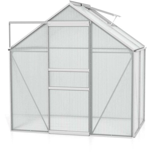 Serre de jardin en polycarbonate 4 mm et aluminium anodisé Venus