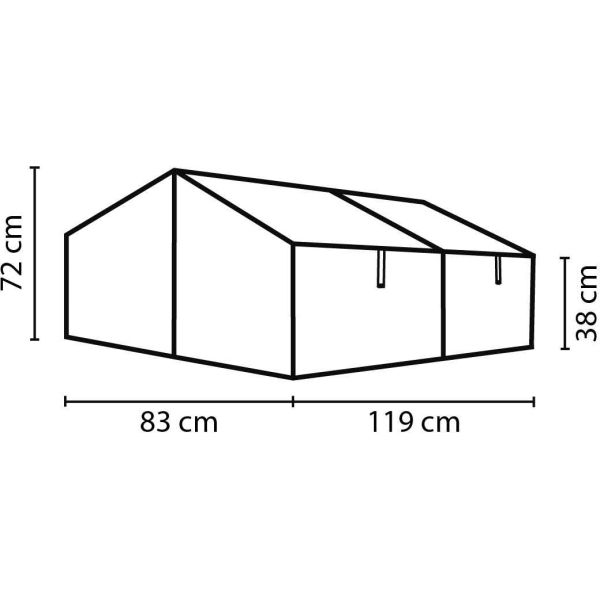 Serre potagère en polycarbonate 4 mm et aluminium Gaia Jumbo - VIT-0255