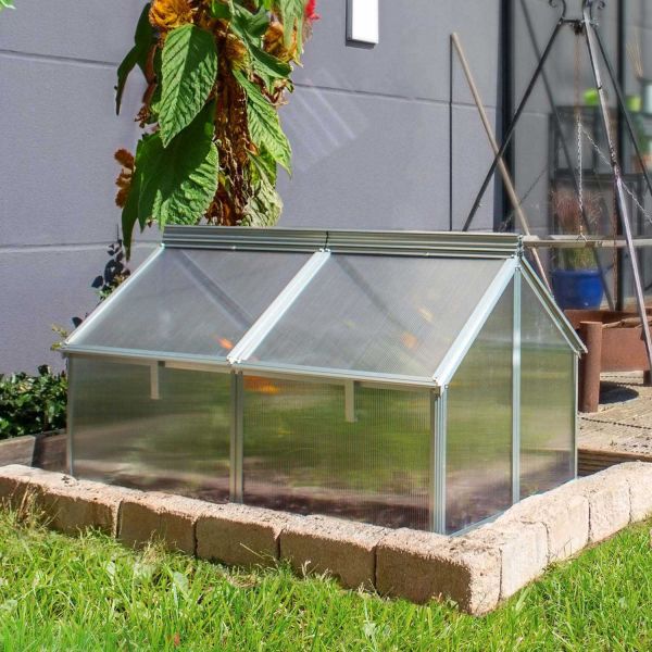 Serre potagère en polycarbonate 4 mm et aluminium Gaia Jumbo - 209