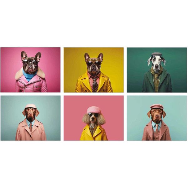 Set de table en vinyle 40 x 30 cm Funny dog