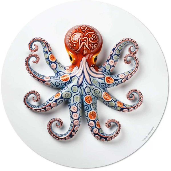 Set de table en vinyle 38 cm Octopus - 7