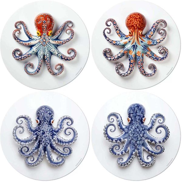 Set de table en vinyle 38 cm Octopus