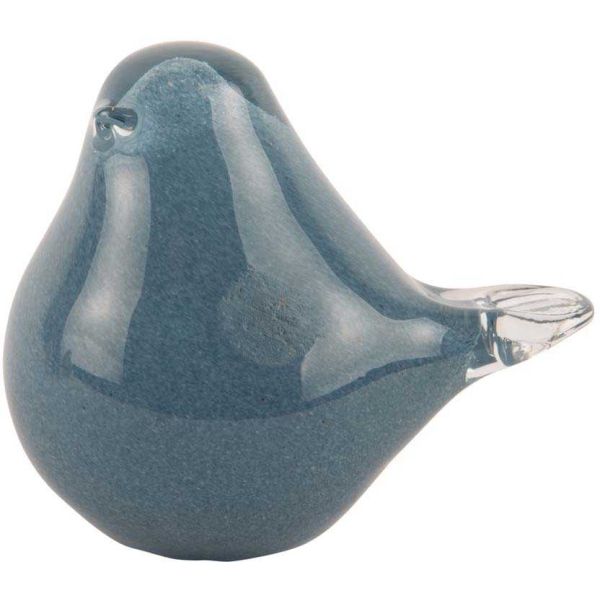 Statue en verre Fat Bird 9 x 6 x 8 cm