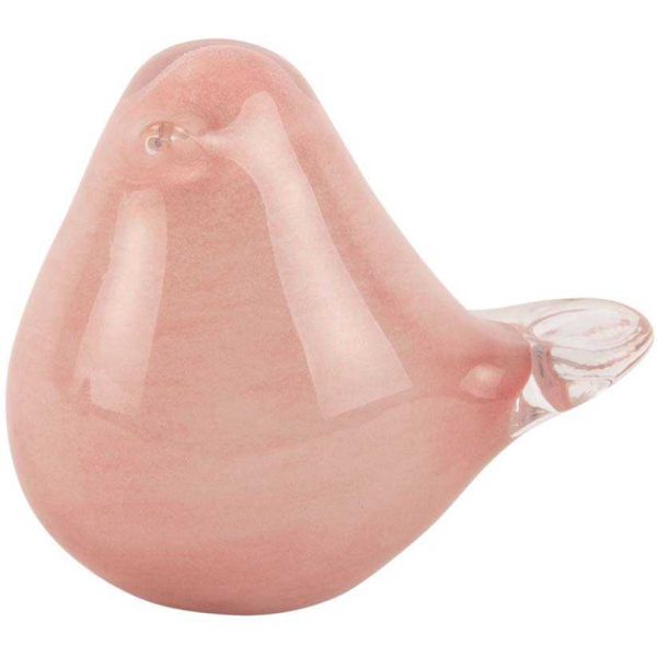 Statue en verre Fat Bird 9 x 6 x 8 cm