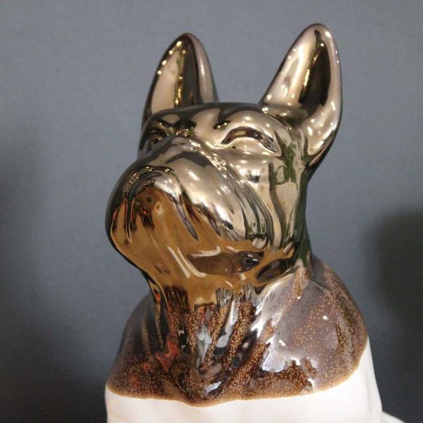 Statuette chien bouledogue en céramique Zoya - 64,90