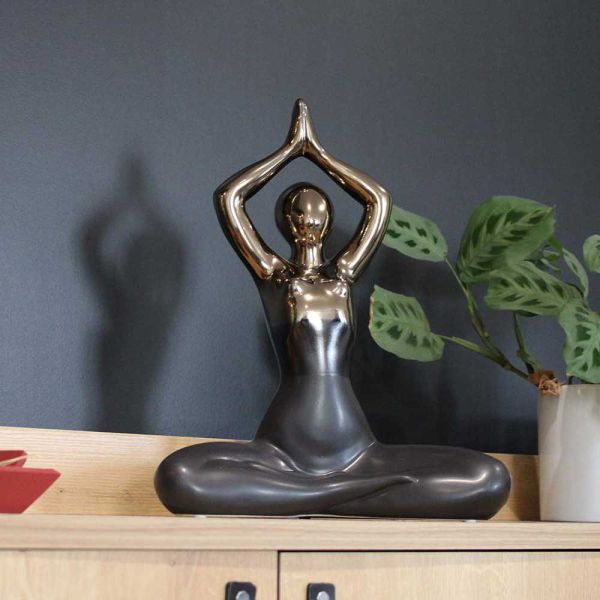 Statuette yoga en céramique Zoya - 5