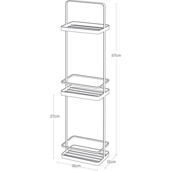 Support de bain mince à 3 niveaux - YAM-0220