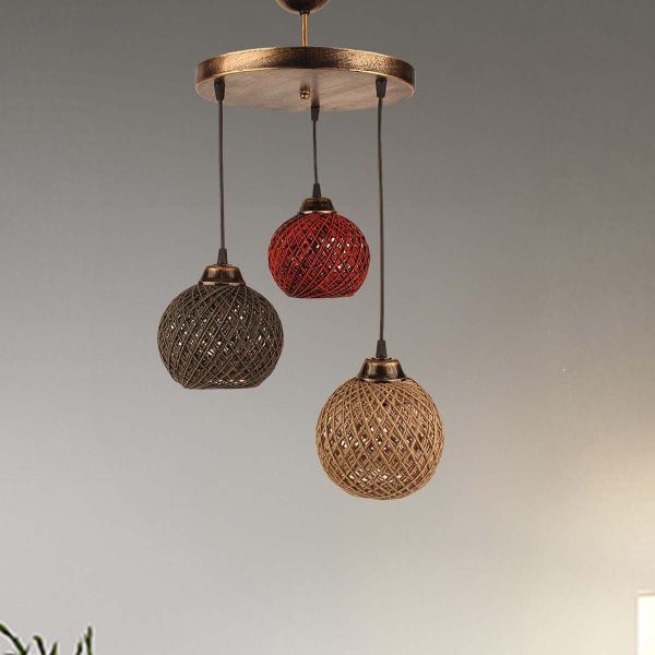 Suspension en métal et coton Light - HANAH HOME