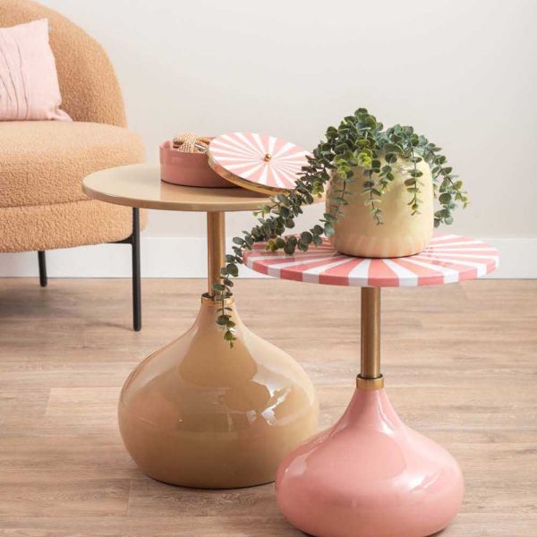 Table d'appoint en métal Candy Swirl - LEITMOTIV