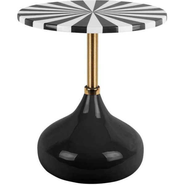 Table d'appoint en métal Candy Swirl