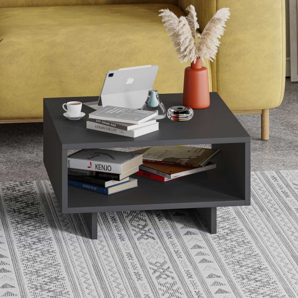 Table basse en aggloméré anthracite Hola - 8