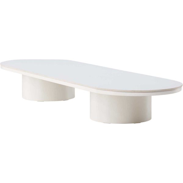 Table basse ovale 190 x 60 cm Narvik - VEN-0924