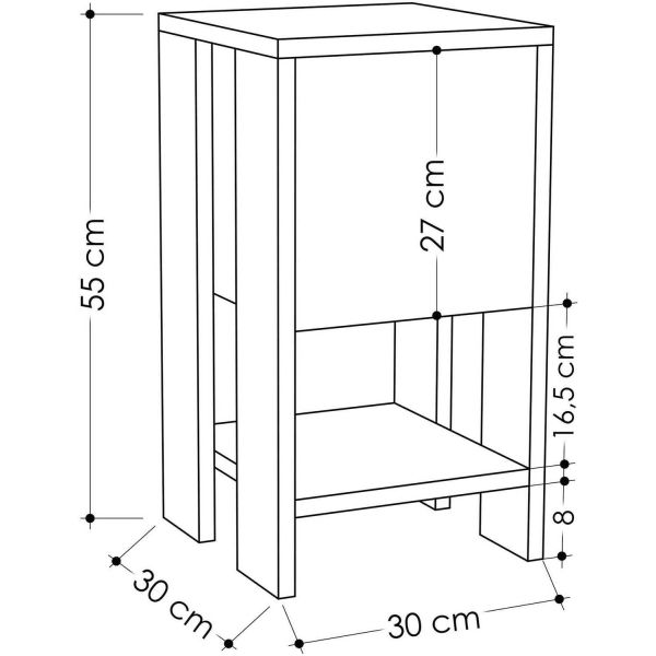 Table de chevet Ema - ASI-1062