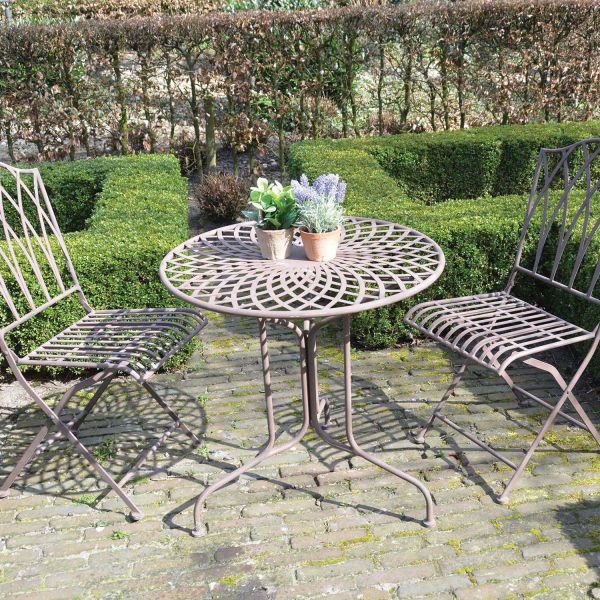 Table de jardin en métal Rosace - ESSCHERT DESIGN