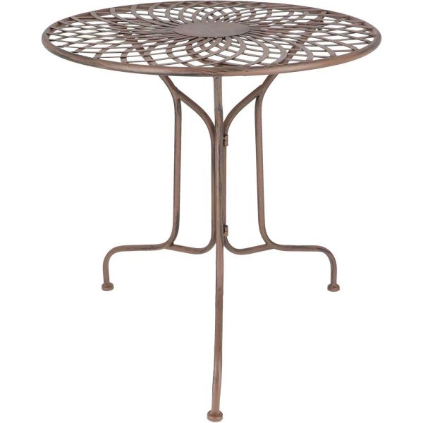 Table de jardin en métal Rosace - 89,90