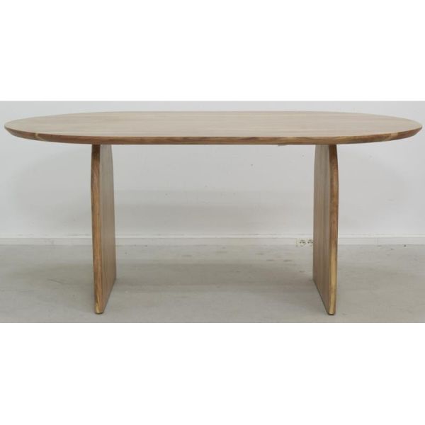 Table ovale en acacia - AUB-6197