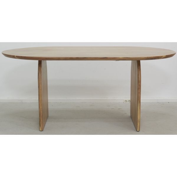 Table ovale en acacia - AUBRY GASPARD