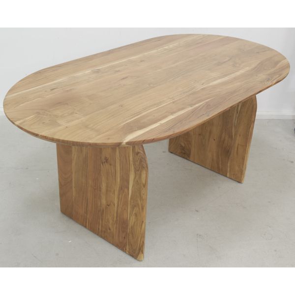 Table ovale en acacia - AUB-6199