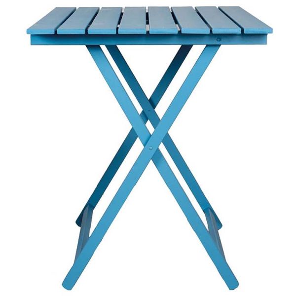 Table pliante 60 x 80 cm en bois bleu