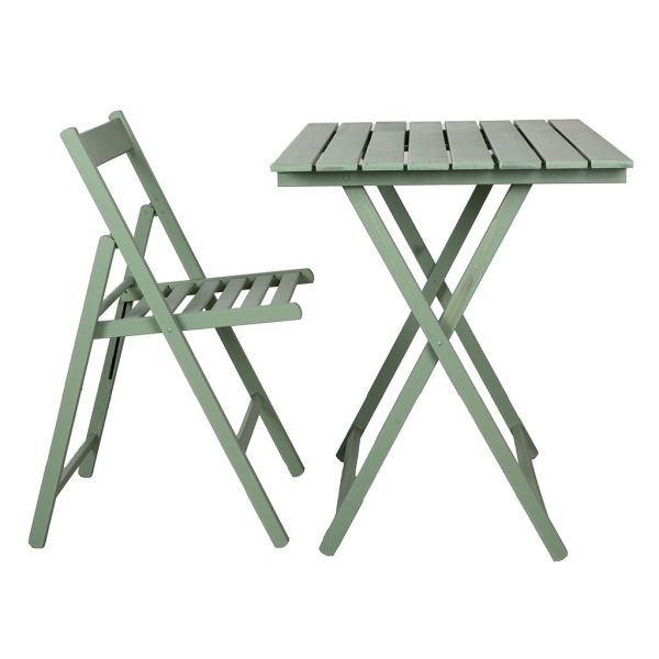 Table pliante 60x80 cm en bois Vert - 5