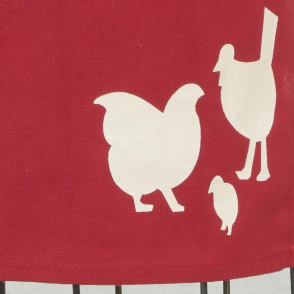 Tablier en coton Famille poule - 5