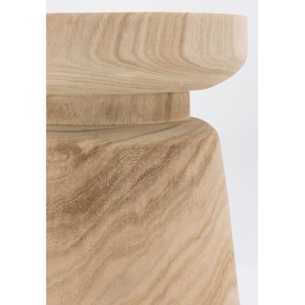 Tabouret en bois paulownia - AUB-6407