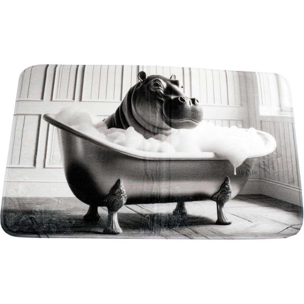 Tapis de bain en polyester Animal 45 x 75 cm