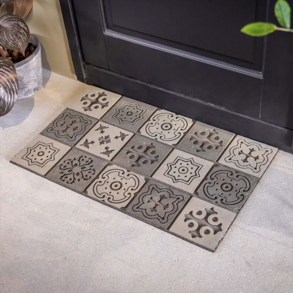 Tapis en caoutchouc motif Mosaique - ESSCHERT DESIGN