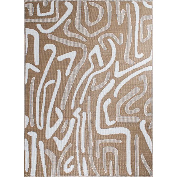 Tapis extérieur en polypropylène Spargi 1741 beige - NAZ-0868