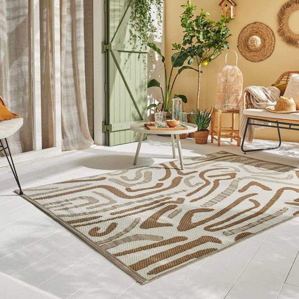 Tapis extérieur en polypropylène Spargi 1741 beige - 8