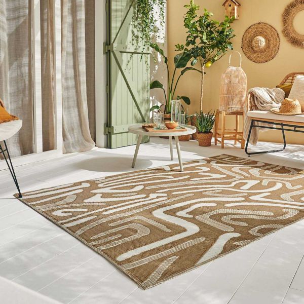 Tapis extérieur en polypropylène Spargi 1741 beige - 