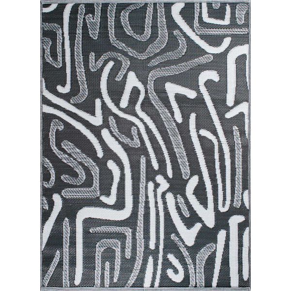 Tapis extérieur en polypropylène Spargi 1741 noir - NAZ-0871