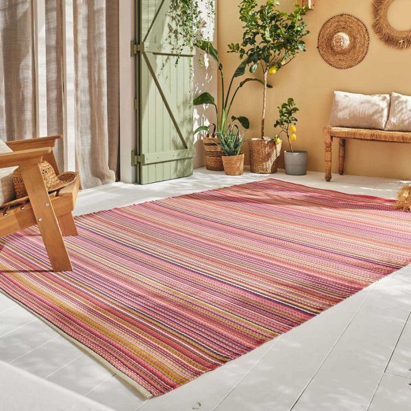 Tapis extérieur en polypropylène Spargi 1746 rose - 