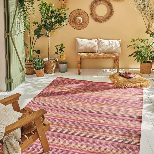 Tapis extérieur en polypropylène Spargi 1746 rose - NAZ-0908