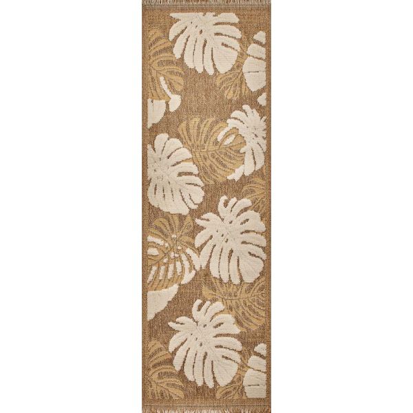 Tapis intérieur extérieur aspect jute jaune Tijuana 9062 - 39,90