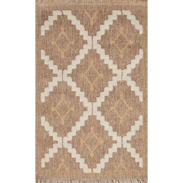 Tapis intérieur extérieur aspect jute jaune Tijuana 9041 - NAZ-0745