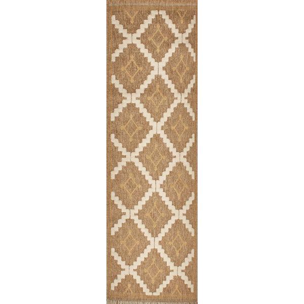 Tapis intérieur extérieur aspect jute jaune Tijuana 9041 - 39,90