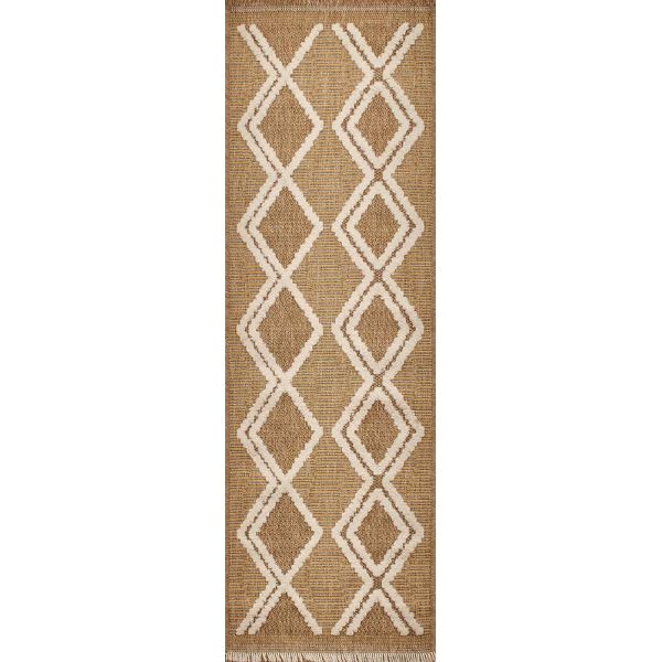 Tapis intérieur extérieur aspect jute jaune Tijuana 9048 - 39,90