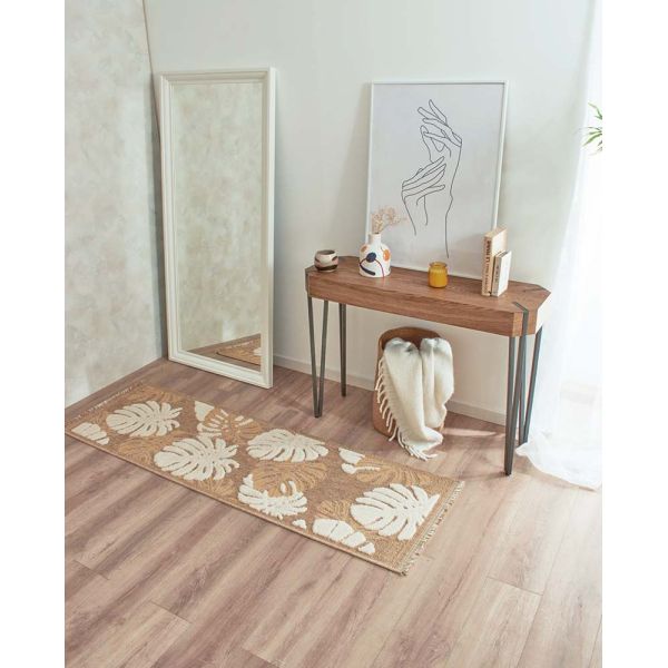 Tapis intérieur extérieur aspect jute jaune Tulum 9062 - 6