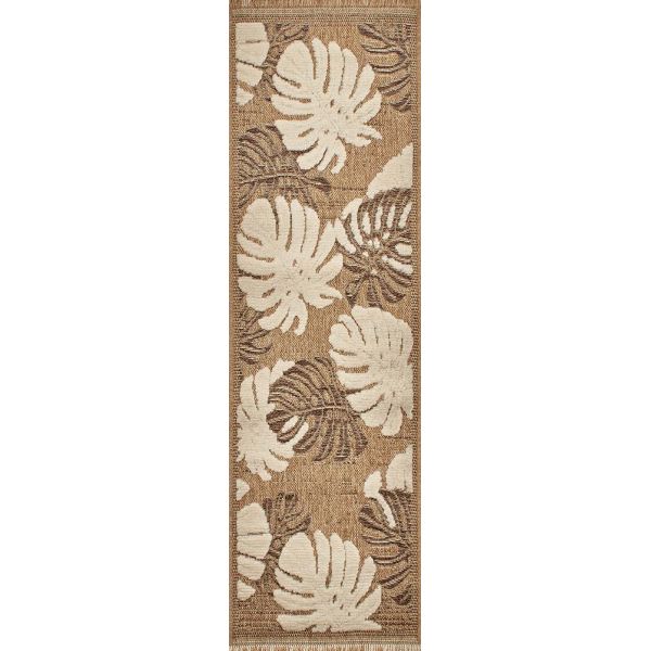 Tapis intérieur extérieur aspect jute marron Tijuana 9062 - 39,90